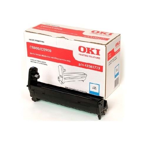 OKI 43381723 C5800/5900/5550 MAVİ DRUM ÜNİTESİ ORJİNAL 20K SAYFA