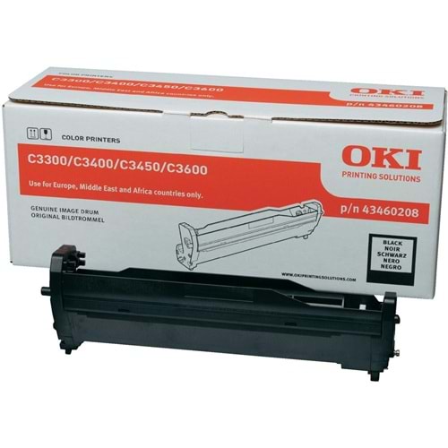 OKI 43460208 C-3300/3400/3450/3600 SİYAH DRUM ORJİNAL 15.000 SYF
