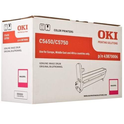 OKI 43870006 C5650/5750 KIRMIZI DRUM ÜNİTESİ ORJİNAL 20.000 SAYFA