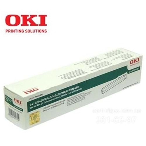 OKI 43979107 B410/430/440/460/470/480 SİYAH TONER ORJİNAL 3.500 SAYFA