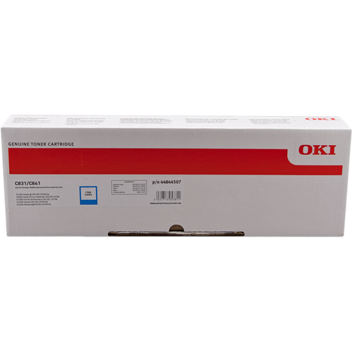 OKI 44844507 C-831/841 MAVİ TONER ORJİNAL 10.000 SAYFA