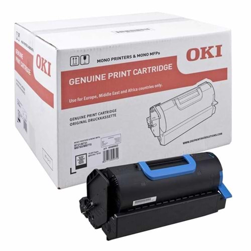 OKI 45488802 B-721/731/760/770 SİYAH TONER ORJİNAL 18.000 SAYFA