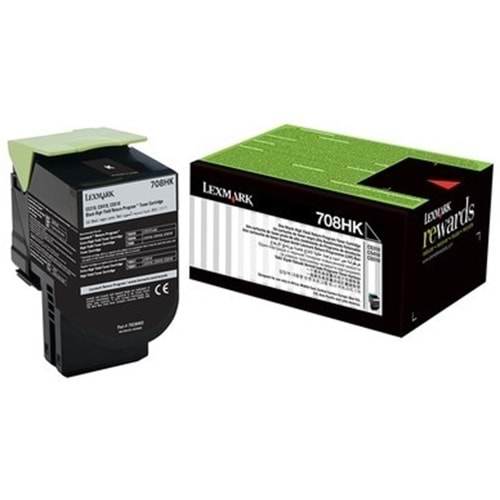 LEXMARK 70C8HK0 CS310/CS410/CS510 SİYAH TONER ORJİNAL 4.000 SAYFA
