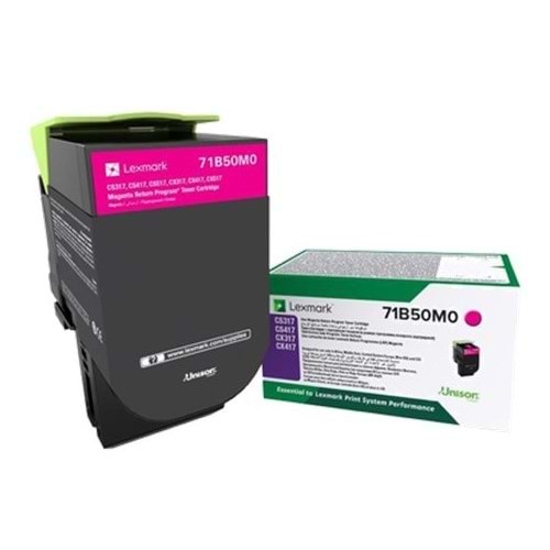 LEXMARK 71B50M0 CS - CX 317/417/517 KIRMIZI TONER ORJİNAL 2.300 S