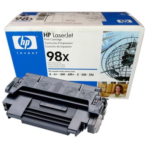HP 92298X 98X 4M/4 PLUS/5/5M/5SE/5N LASER TONER ORJİNAL 8.800 SYF