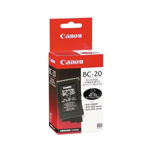 CANON BC-20 BJC-2000/2100/4000/4400 SİYAH KARTUŞ ORJİNAL 200 SYF