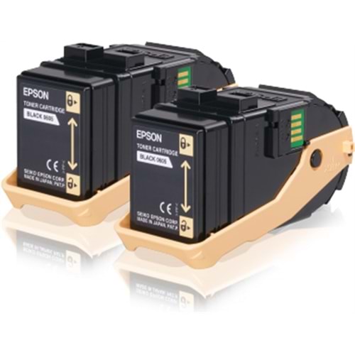 EPSON C13S050609 C9300 SİYAH TONER ORJİNAL 2Lİ PAKET 6.500 X 2 SAYFA