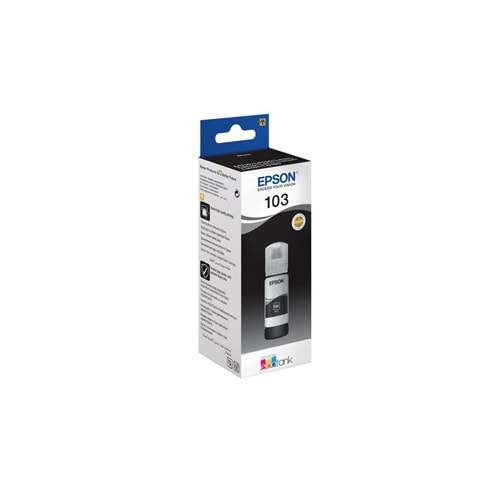 EPSON 103 C13T00S14A L1110/3110/3150/5190 SİYAH MÜREKKEP KARTUŞ ORJİNAL 65 ML. 7.500 SAYFA
