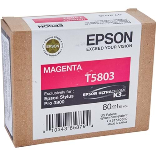 EPSON C13T580300 STYLUS PRO 3800 KIRMIZI KARTUŞ ORJİNAL