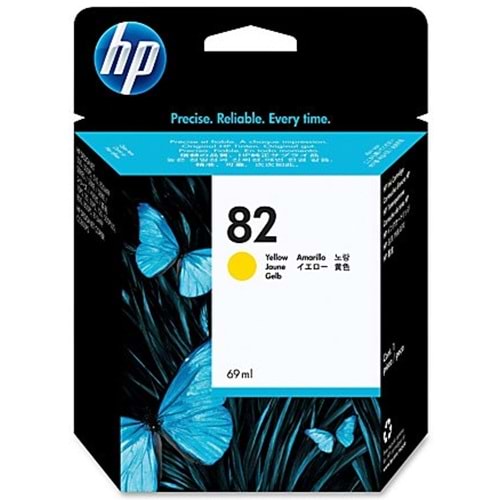HP C4913A (82) 500/510/800/820 SARI KARTUŞ ORJİNAL 69 ML