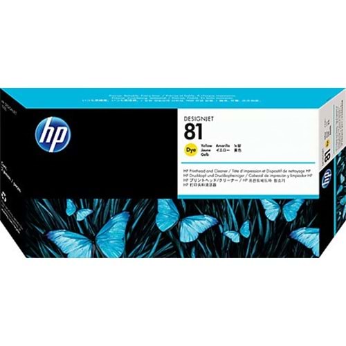 HP C4953A (81) 5000 SARI BASKI KAFASI VE TEMİZLEME KARTUŞ ORJ
