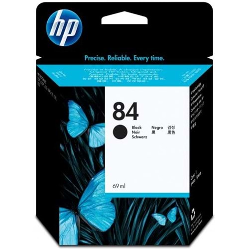 HP C5016A (84) 10/20/30/50/90/120/130 SİYAH KARTUŞ ORJİNAL 69 ML.