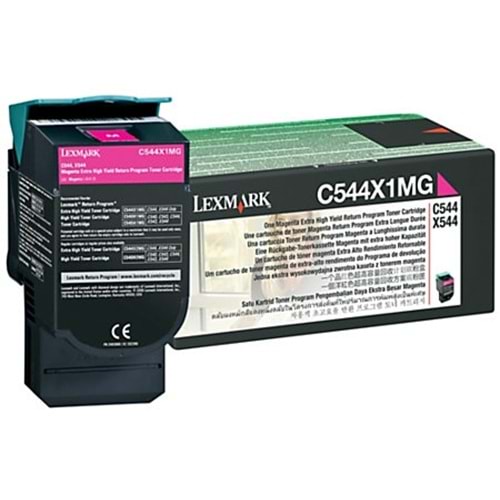 LEXMARK C544X1MG C-X 544/546/548 KIRMIZI TONER ORJİNAL 4.000 SAYFA