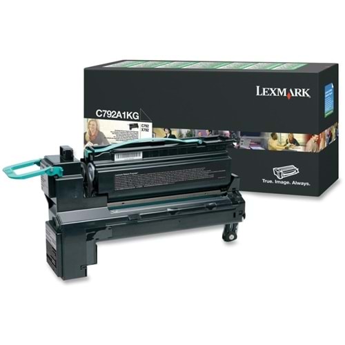 LEXMARK C792A1KG C792/X792 SİYAH TONER ORJİNAL 6.000 SAYFA