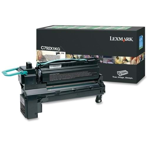 LEXMARK C792X1KG C792 SİYAH TONER TONER ORJİNAL 20.000 SAYFA