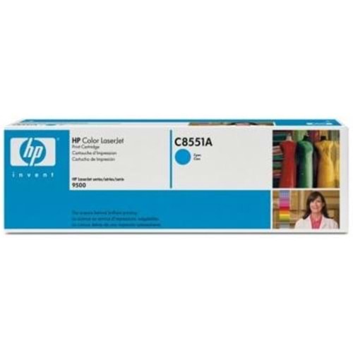 HP C8551A (822A) 9500 MAVİ TONER ORJİNAL 20.000 SAYFA