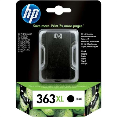 HP C8719EE (363XL) C6180/6280/7180 SİYAH KARTUŞ ORJİNAL 1.120 SYF