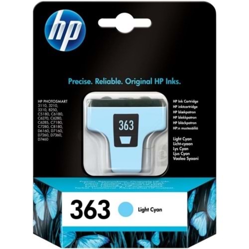 HP C8774EE (363) C6180/6280/7180 AÇIK MAVİ KARTUŞ ORJİNAL 220 SYF