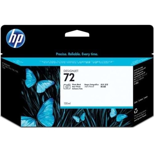HP C9370A (72) T1100/1120/1200/1300 PHOTO SİYAH KARTUŞ ORJİNAL 130 ML