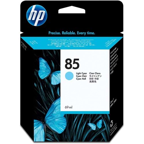 HP C9428A (85) 30/90/130 AÇIK MAVİ KARTUŞ ORJİNAL 69 ML.