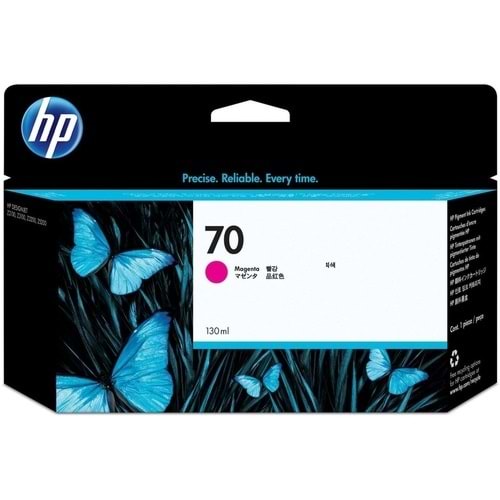 HP C9453A (70) Z2100/3100/3200/5200 KIRMIZI KARTUŞ ORJ. 130 ML.