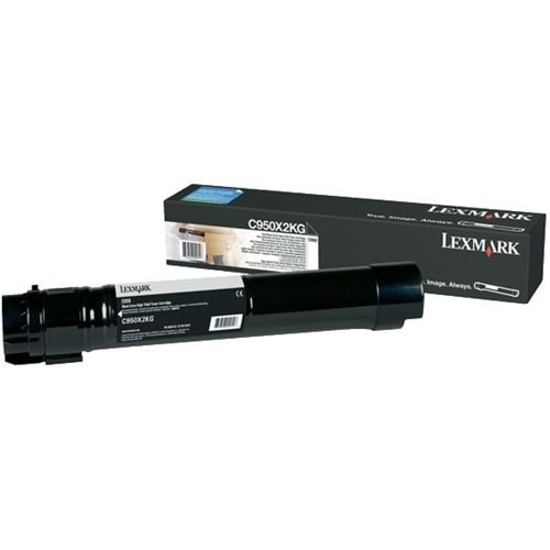 LEXMARK C950X2KG C950de SİYAH TONER ORJİNAL 32.000 SAYFA