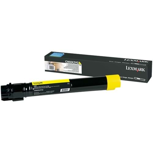 LEXMARK C950X2YG C950de SARI TONER ORJİNAL 22.000 SAYFA