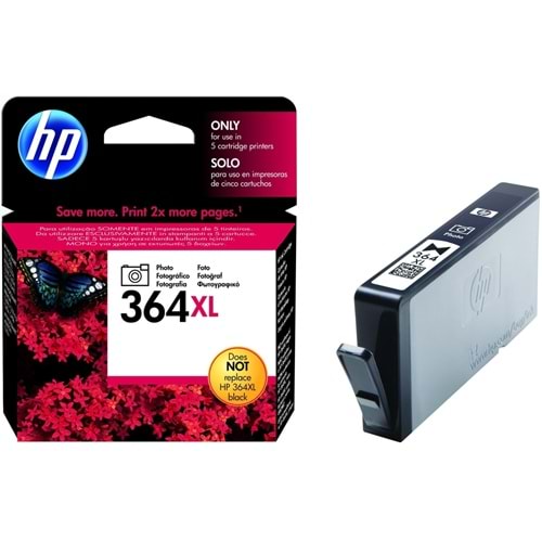 HP CB322EE (364XL) B8550/C5380 FOTO SİYAH KARTUŞ ORJİNAL 290 SYF