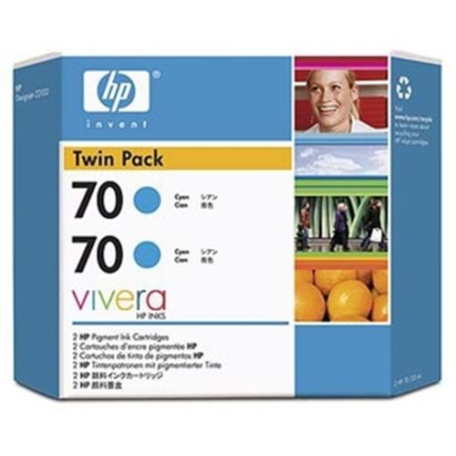 HP CB343A (70) 2Lİ Z2100/3100/3200 MAVİ KARTUŞ ORJİNAL 130ML X 2