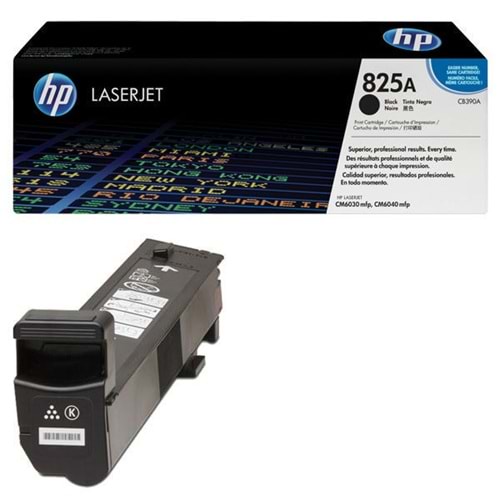 HP CB390A (825A) CM3060/6040 SİYAH TONER ORJİNAL 19.000 SAYFA