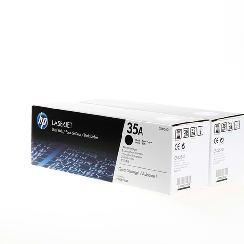 HP CB435AD (35A) 1005/1006 SİYAH TONER ORJİNAL 2 Lİ PAKET 1.500 SAYFA