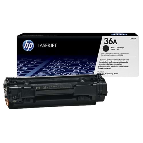 HP CB436A (36A) 1120/1522/1505 LASERJET SİYAH TONER ORJİNAL 2.000 SAYFA