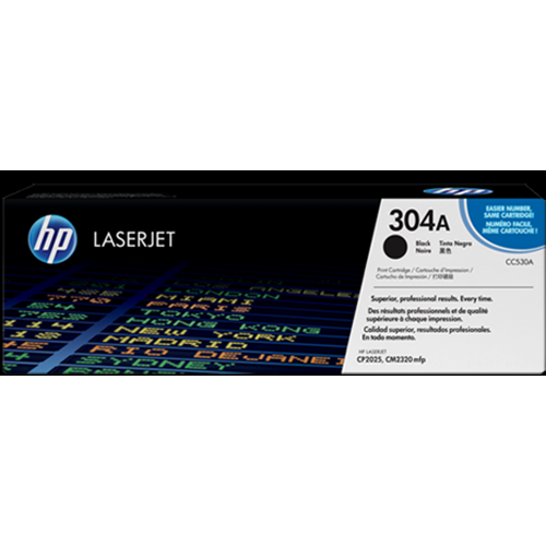 HP CC530A (304A) CP2025/CM2320 SİYAH TONER ORJİNAL 3.500 SAYFA