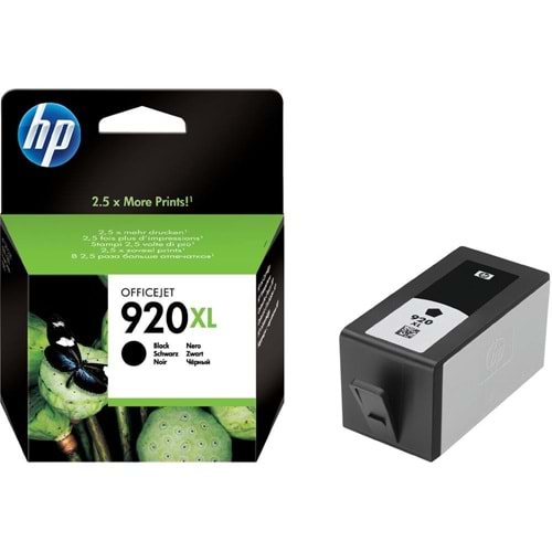 HP CD975AE (920XL) 6000/6500A/7000/7500A SİYAH KARTUŞ ORJİNAL 1.200 SAYFA
