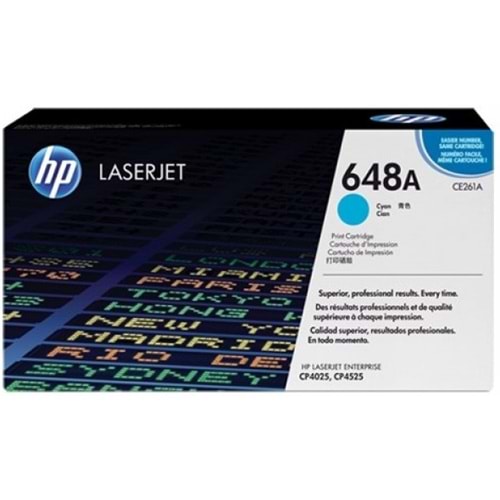 HP CE261A (648A) CP4025/4525/4540 MAVİ TONER ORJİNAL 11.000 SAYFA
