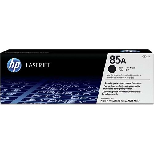 HP CE285A (85A) P1100/P1102/1132/1212 SİYAH TONER ORJİNAL 1.600 SAYFA
