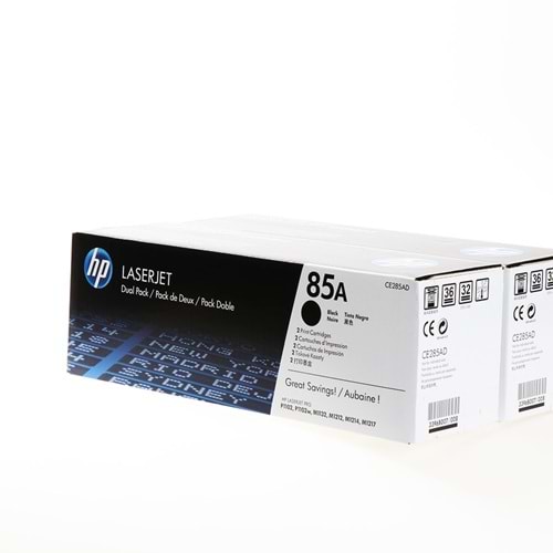 HP CE285AD (85A) P1102/M1132/M1212 TONER ORJ 2 Lİ PAKET 1.600 SAYFA