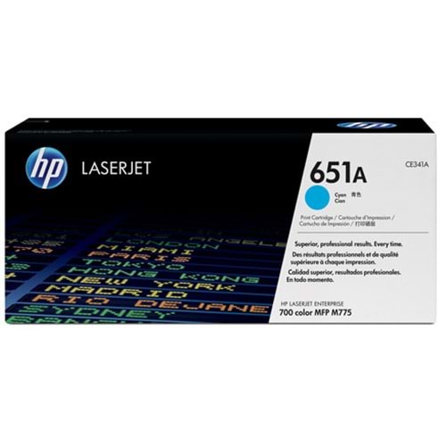 HP CE341A (651A) M775 MAVİ TONER ORJİNAL 16.000 SAYFA