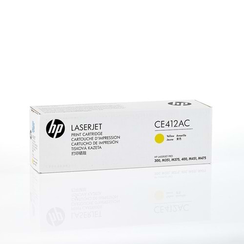 HP CE412AC (305A) M351/375/451/475 SARI TONER ORJİNAL 2.600 SAYFA