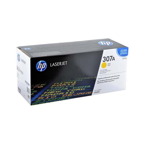 HP CE742A (307A) CP5225 SARI TONER ORJİNAL 7.300 SAYFA
