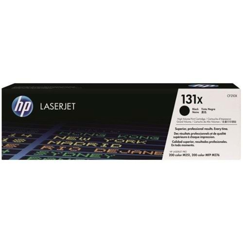 HP CF210X (131X) PRO 200 SİYAH TONER ORJİNAL 2.400 SAYFA