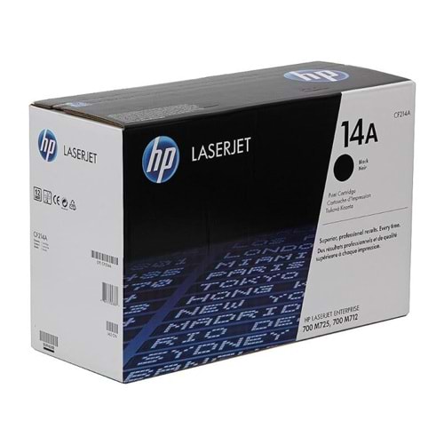 HP CF214A (14A) ENTERPRISE 700/M725 SİYAH TONER ORJİNAL 10.000 SY