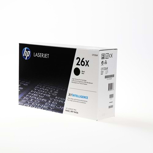 HP CF226X (26X) M402/M426 YÜKSEK KAPASİTE SİYAH TONER ORJİNAL 9.000 SAYFA