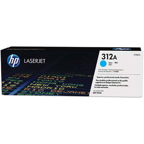 HP CF381A (312A) PRO M476 MAVİ TONER ORJİNAL 2.700 SAYFA