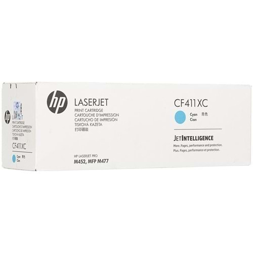 HP CF411XC (410X) M452/477 MAVİ TONER ORJİNAL 5.000 SAYFA