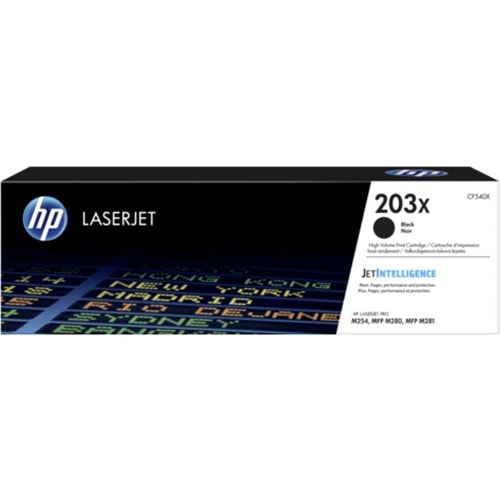HP CF540X (203X) M254/280/281 SİYAH TONER ORJİNAL 3.200 SAYFA