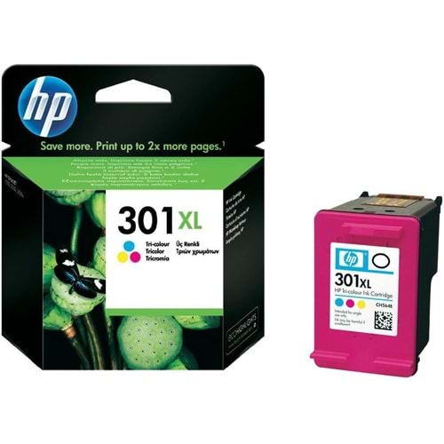 HP CH564EE (301XL) 1000/1050/2000/2050 RENKLİ KARTUŞ ORJİNAL 330 SAYFA