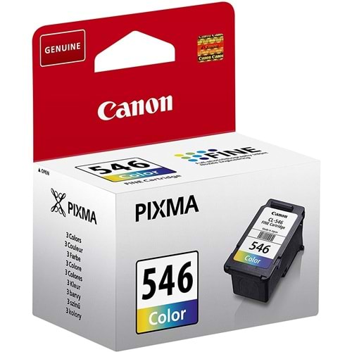 CANON CL-546 PIXMA MG2450/2455/MG2550 RENKLİ KARTUŞ ORJ 180 SAYFA