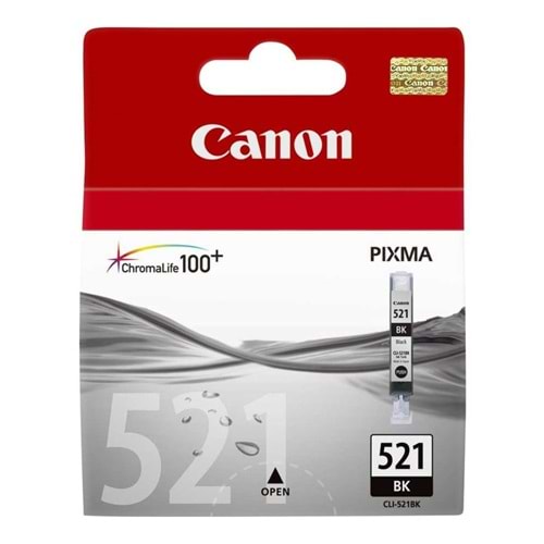 CANON CLI-521BK IP3600/4600 SİYAH KARTUŞ ORJİNAL 9 ML.