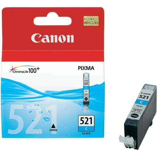 CANON CLI-521C IP3600/4600 MAVİ KARTUŞ ORJİNAL 9 ML.